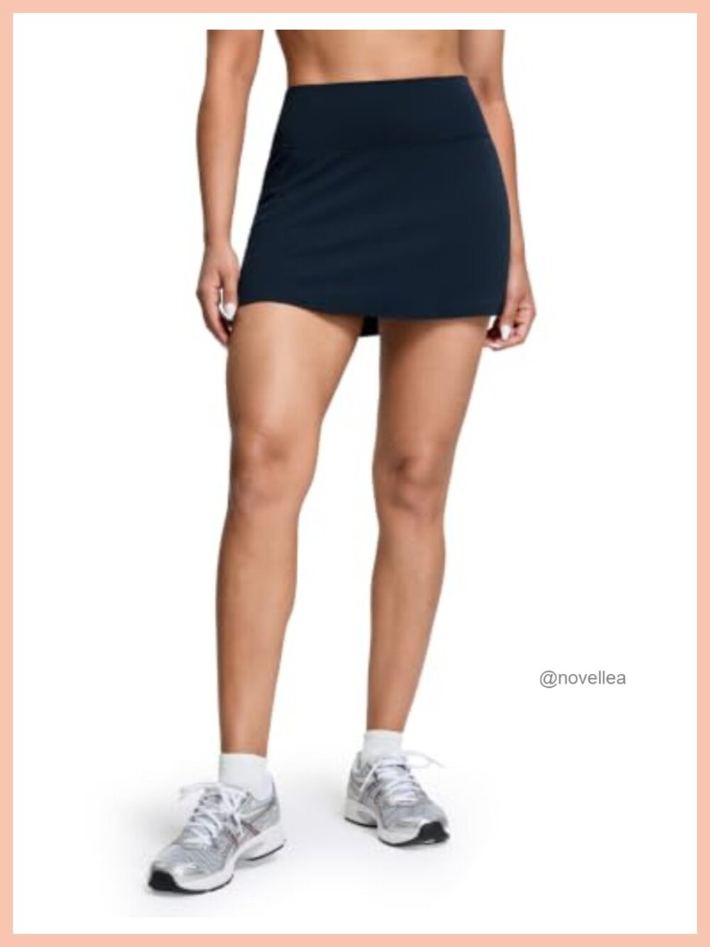 High Rise Tennis Skort with Pockets Built-in Shorts Mini Athletic Skirt